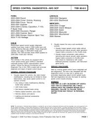 SPEED CONTROL DIAGNOSTICS—W/O SCP TSB 06-8-5