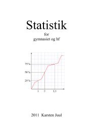 Statistik for gymnasiet og hf, 2011 - Matematik i gymnasiet og hf