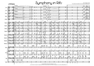 Symphony in Riffs published score - Lush Life Music
