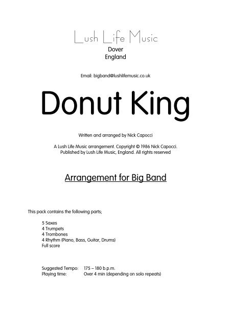 Donut King - Lush Life Music