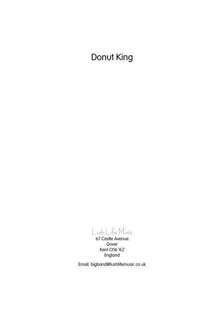 Donut King - Lush Life Music