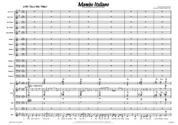 Mambo Italiano - published score sample - LLM2269 - Lush Life Music