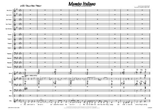 Mambo Italiano - published score sample - LLM2269 - Lush Life Music