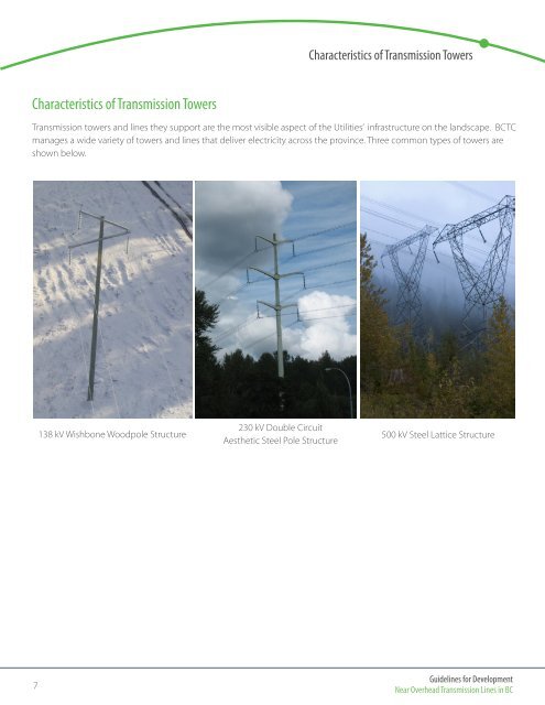 Guidelines for Development Near Overhead Transmission Lines in BC