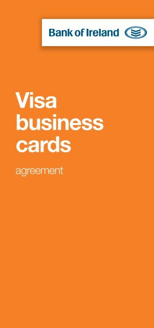 Visa business cards - Business Banking - Bank of Ireland