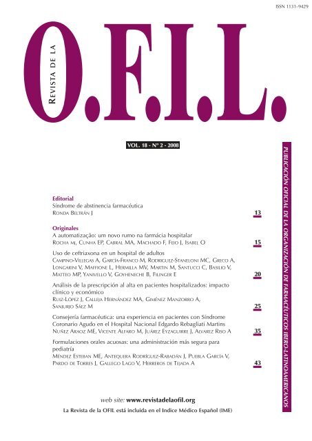 EVIS T A DE L A - Revista de la Ofil