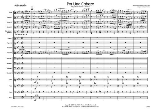 Por Una Cabeza published score - Lush Life Music