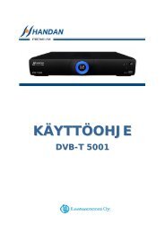 DVB-T 5001 Käyttöohje - Handan
