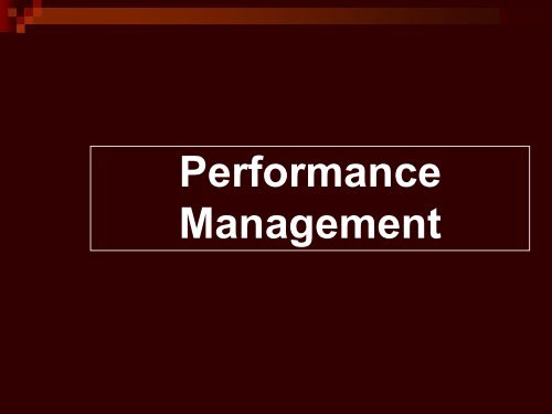 Performance Management - ATI