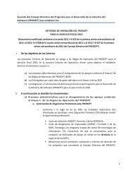 Criterios Documento modificado conforme al acuerdo 2011 ... - Prosoft