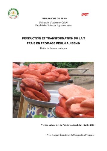 production et transformation du lait frais en fromage peulh ... - REPOL