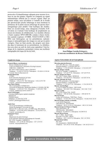 Bulletin 67 - Agence Universitaire de la Francophonie - AUF