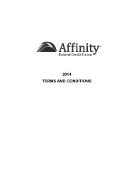 Funds Availability Policy - Affinity Federal Credit Union