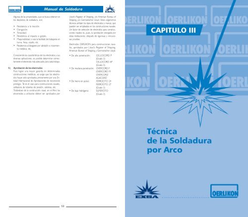 Manual de Soldadura OERLIKON - Welding PerÃº