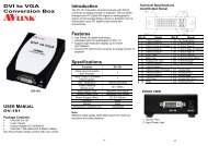 DVI to VGA Conversion Box Introduction Features Specifications