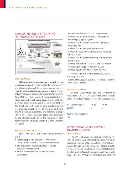 USMC Concepts & Programs 2013 - Defense Innovation Marketplace