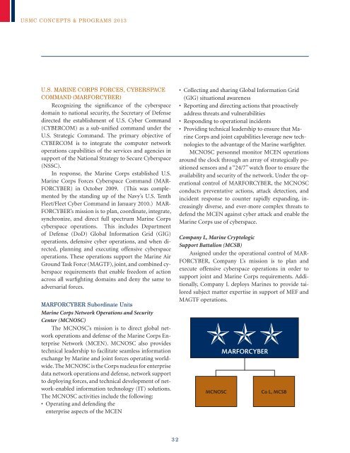 USMC Concepts & Programs 2013 - Defense Innovation Marketplace