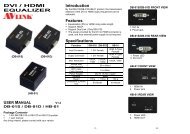 DVI / HDMI EQUALIZER Introduction Features ... - Avlinksystem.com