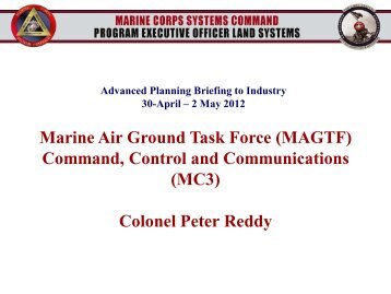 (MAGTF) Command, Control and Communications - Defense ...