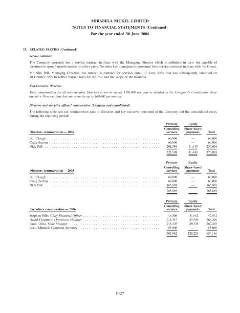 COPY OF FINAL PROSPECTUS - Mirabela Nickel