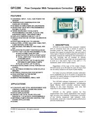 GFC200 Flow Computer With Temperature Correction - Flowmeters