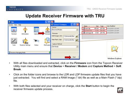 Updating receiver firmware - Position Partners