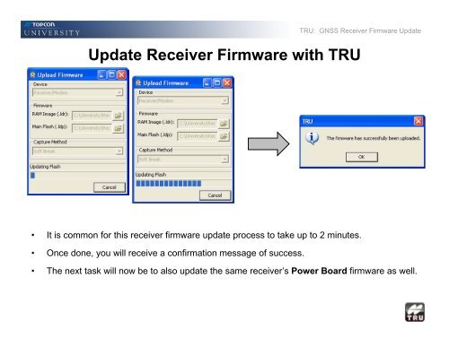 Updating receiver firmware - Position Partners