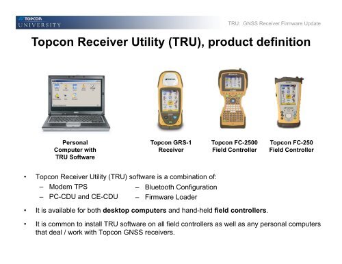 Updating receiver firmware - Position Partners