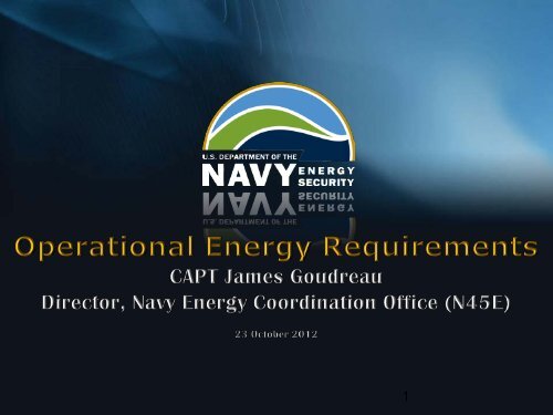 Naval Operational Energy Requirements - Defense Innovation ...