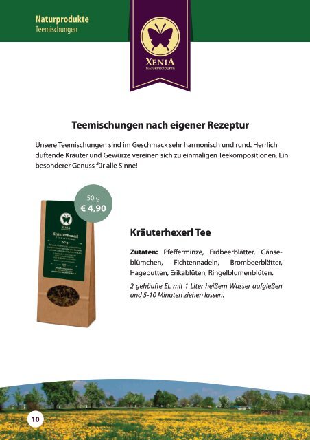 Genuss & Pflegeprodukte - Xenia Naturprodukte