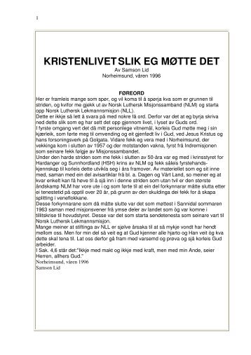 KRISTENLIVETSLIK EG MÃTTE DET - Lyd-i-Natten.dk