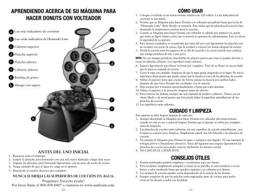 User Manual Flip Donut Maker Donuts con volteador - Easy2.com