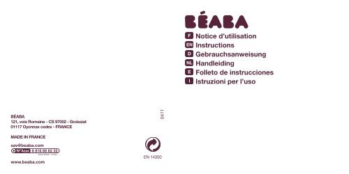 instrucciones - Beaba