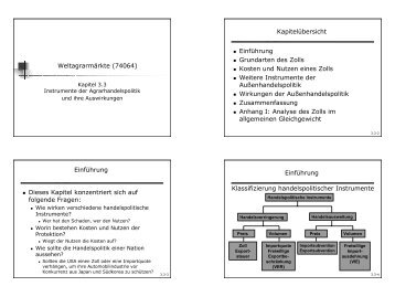 3.3 Instrumente der Agrarhandelspolitik und ihre ... - GWDG