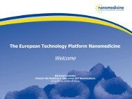 Link to presentation - ETP Nanomedicine