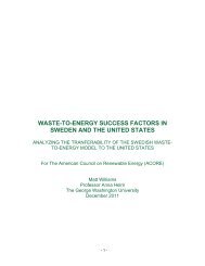 waste-to-energy success factors in sweden and the united states