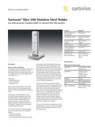Sartocon Slice 200 Stainless Steel Holder