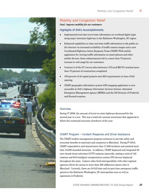 2010 Annual Report - Maryland State Highway Administration