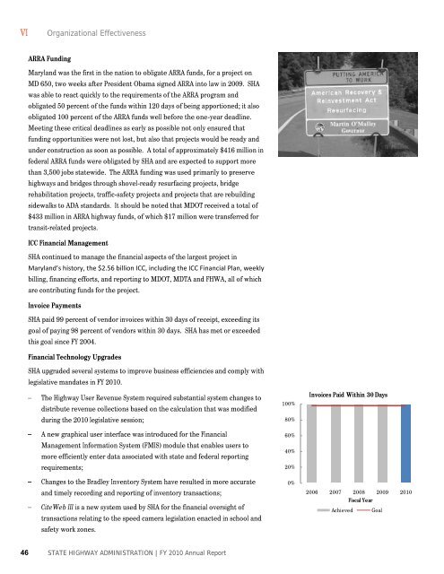 2010 Annual Report - Maryland State Highway Administration