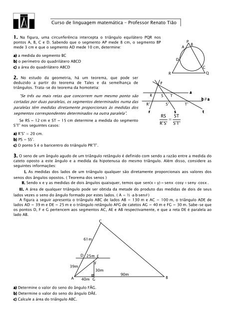 Teoria das proporções 2