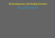 Renormdynamic equations and scaling functions of multi ... - JINR