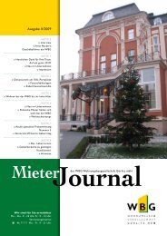 MieterJournal - WBG Wohnungsbaugesellschaft Görlitz mbH