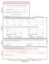 Fictitious Name Registration Application - DrCalle.com