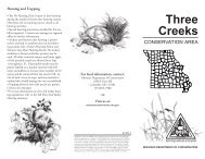 Three Creeks Conservation Area - Missouri Department of ...