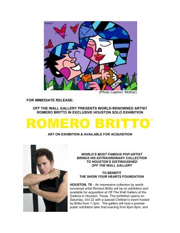 view full press release - Romero Britto