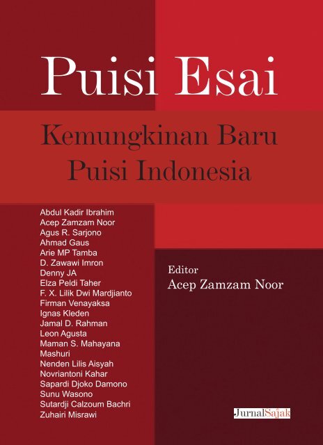 Puisi Esai Kemungkinan Baru Puisi Indonesia Ebook