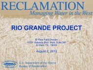 BOR Rio Grande Project presentation to the Watershed Council on ...