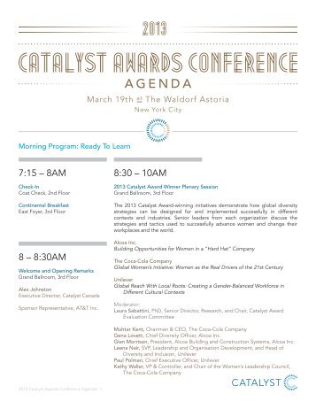 CATALYST AWARDS conference