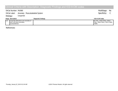 Disease staging: CliniCal anD CoDeD Criteria - HCUP