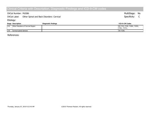 Disease staging: CliniCal anD CoDeD Criteria - HCUP